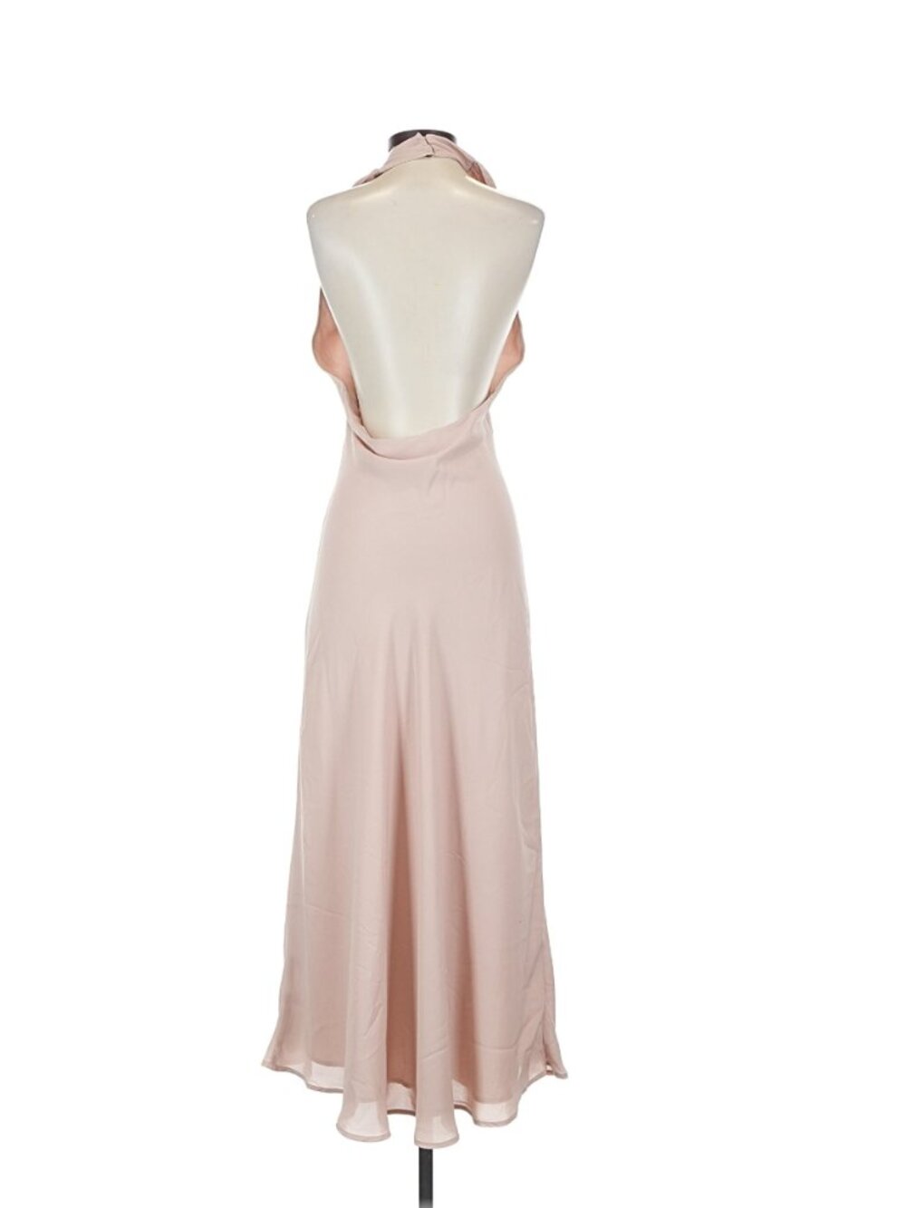 Show Me Your Mumu Blush Taupe Sleeveless Satin Dress
